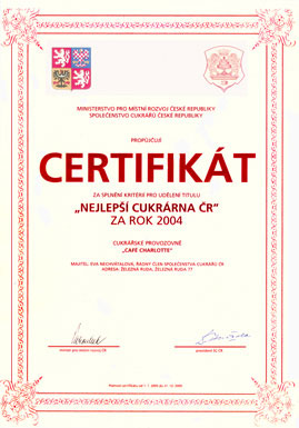 Certifikat 2004
