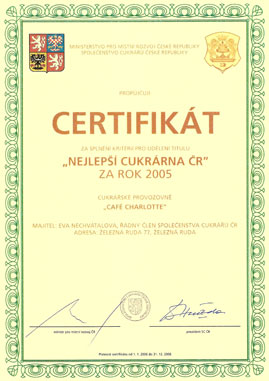 Certifikat 2005